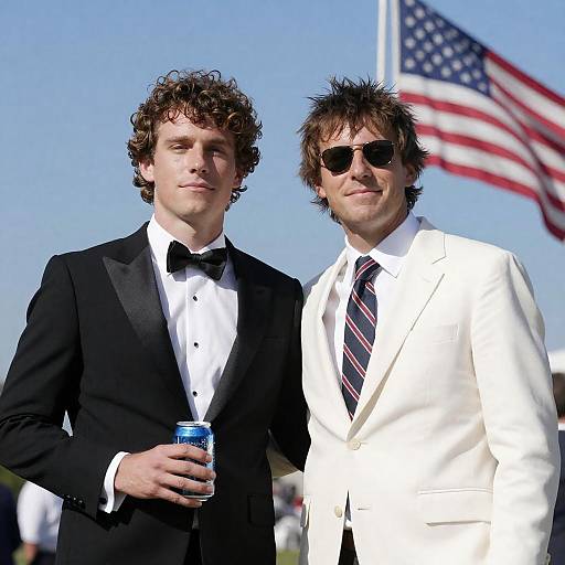 Outdoor Portrait of Two Distinguished Men