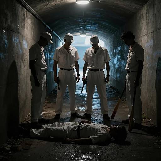 Mysterious Encounter in Dark Tunnel