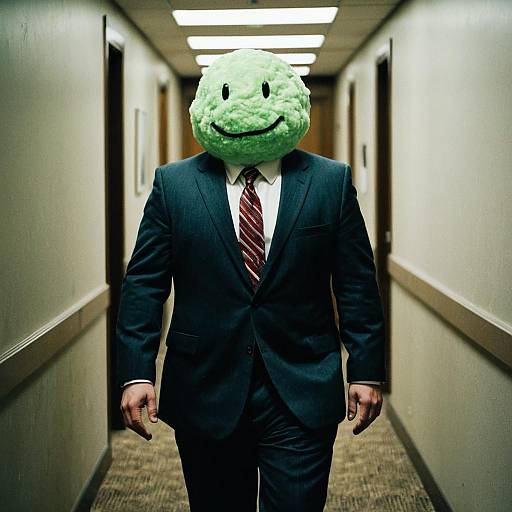 Man in Flubber Costume and Tie