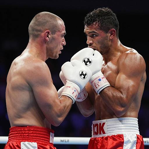 Emotional Moment in the Boxing Ring