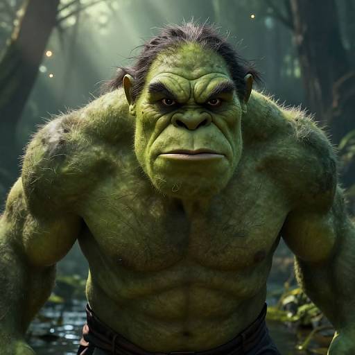 Epic Realistic Ogre in Swamp
