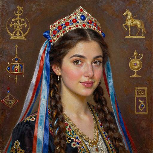 Traditional Armenian Woman Portrait