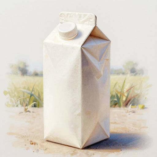 Realistic Milk Carton Illustration