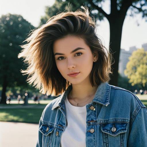 Fashion Editorial: Teenage Girl with High Fade