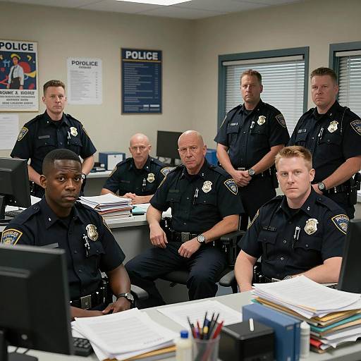Intense Meeting in a Police Station