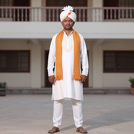Man in Traditional Indian Attire