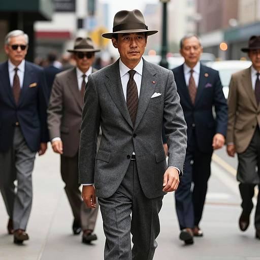 Stylish Man on Urban Vintage Street