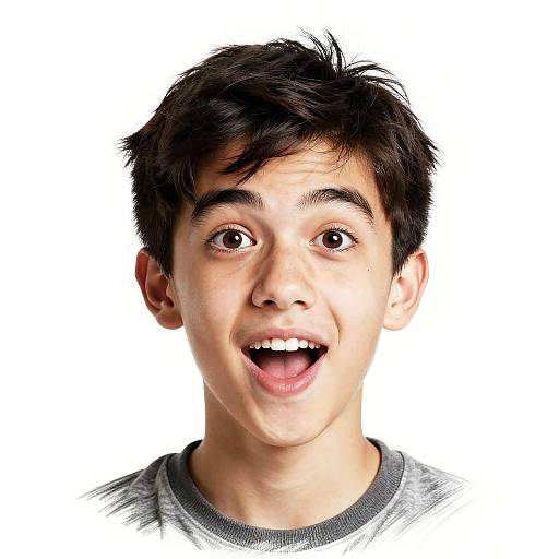 Energetic Teen Pop Art Caricature