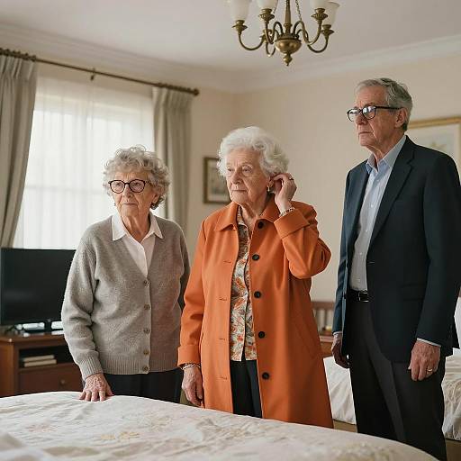 Candid Moment in a Cozy Bedroom