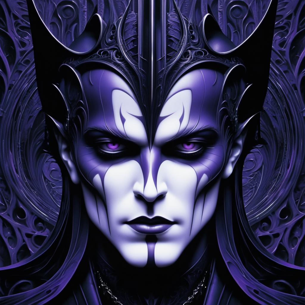 Gothic Dark Fantasy Man's Portrait Art