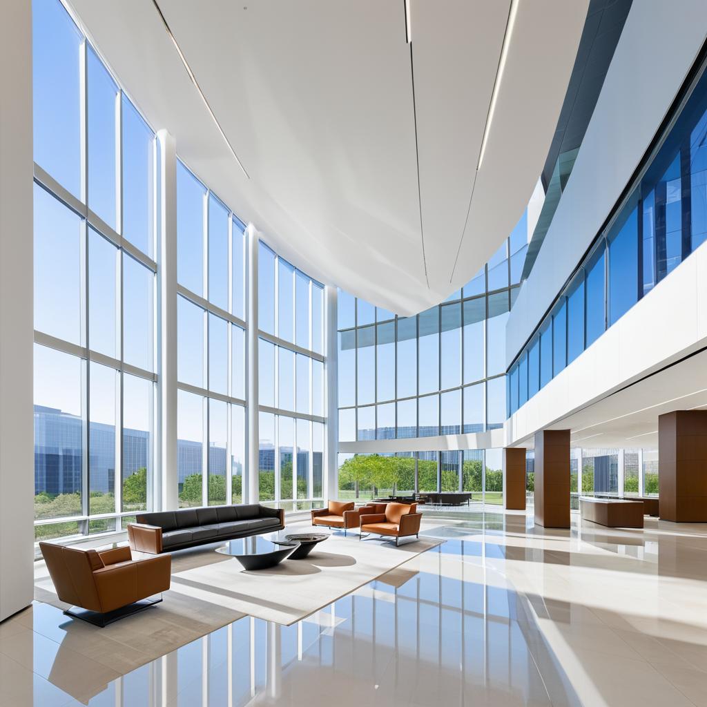 Elegant Modern Office Lobby Design