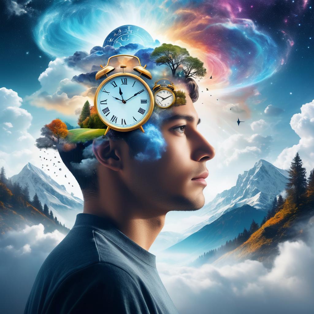 Surreal Double Exposure Art of Time