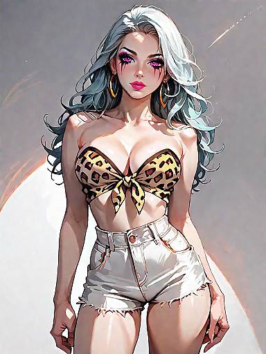 Bold Fashion Statement in Studio