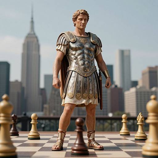 Chess Piece as Roman Emperor Trajan