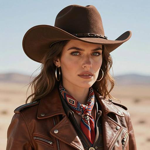 Elegant Western Portrait of a Confident Woman