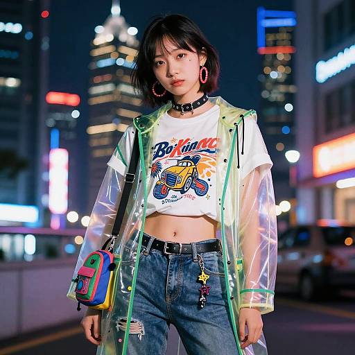 Edgy Asian Y2K Fashion Shoot