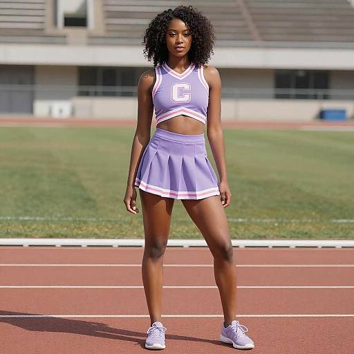 Athletic Cheerleader in Vibrant Attire