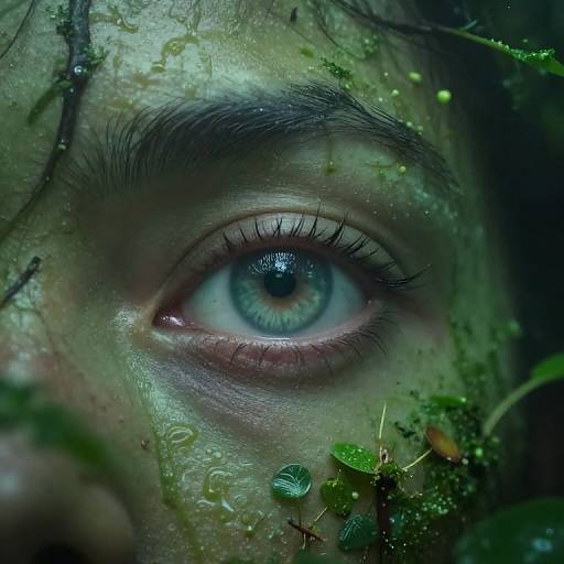 Ethereal Eye in Misty Jungle