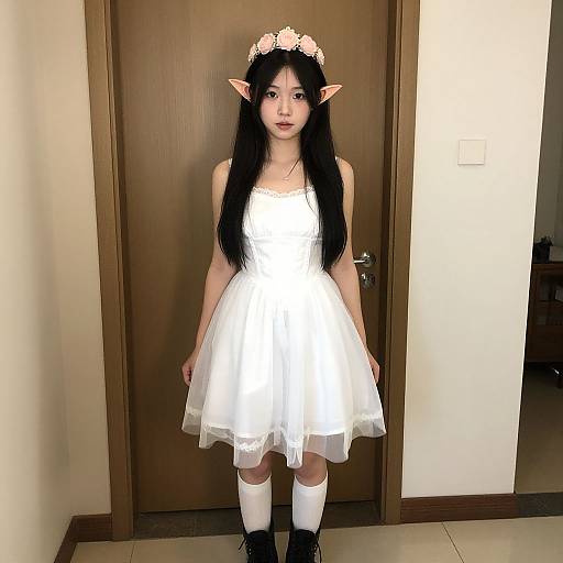Realistic Elf Princess in Casual Dress