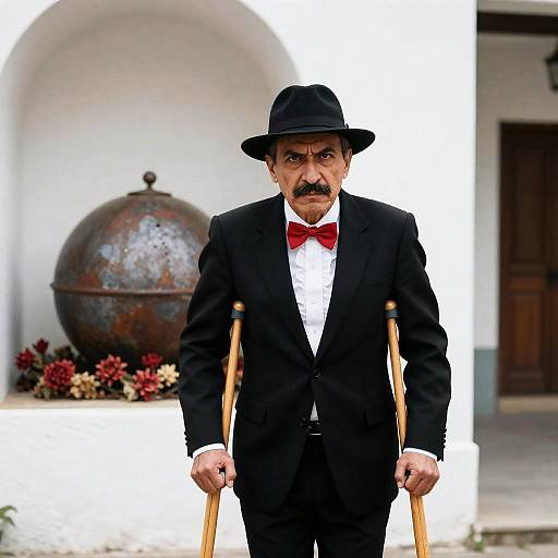 Intense Portrait of a Stylish Man