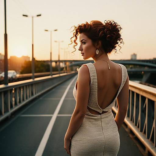 Cinematic Fashion Portrait at Golden Hour
