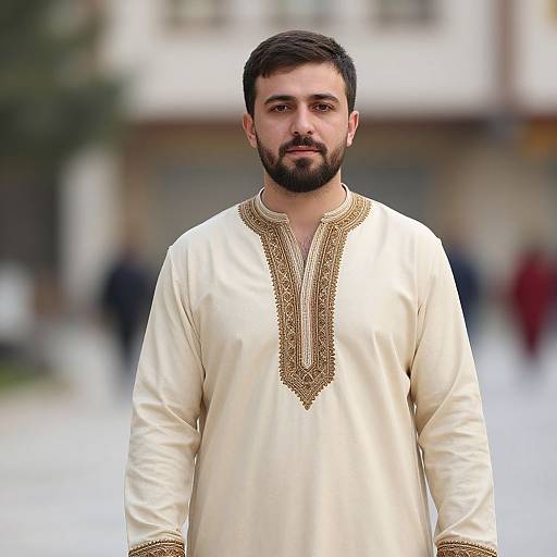 Realistic Turkish Traditional Male Portrait