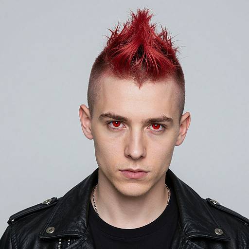 Attractive Young Punk Man Headshot