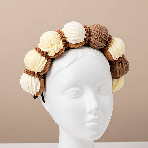 Douceur Cake and Ice-Cream Headpiece
