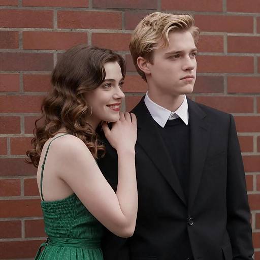 Couple Movie Poster with Emotional Contrast