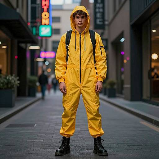 Neon Urban Party Outfit Photography