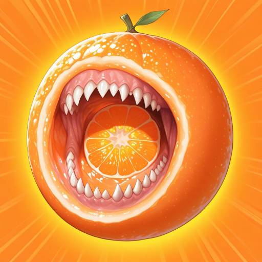 Vibrant Wizard with Orange Fruit Focus Vibrant Wizard with Orange Fruit Focus