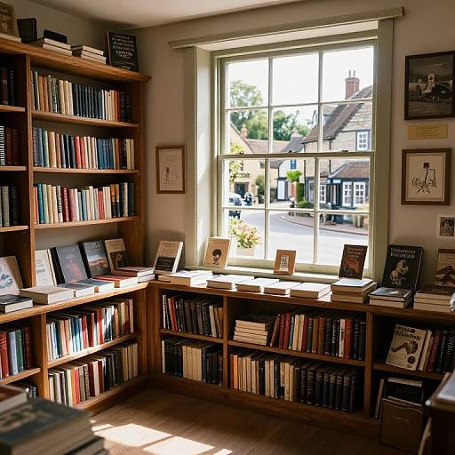 Cozy 16th-Century Sunlit Bookshop