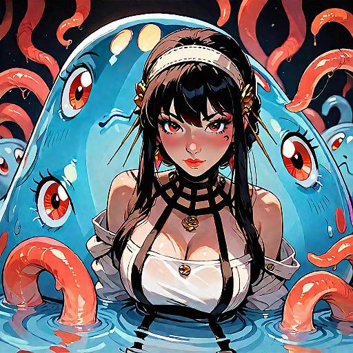 Yor Briar with Tentacles and Slime