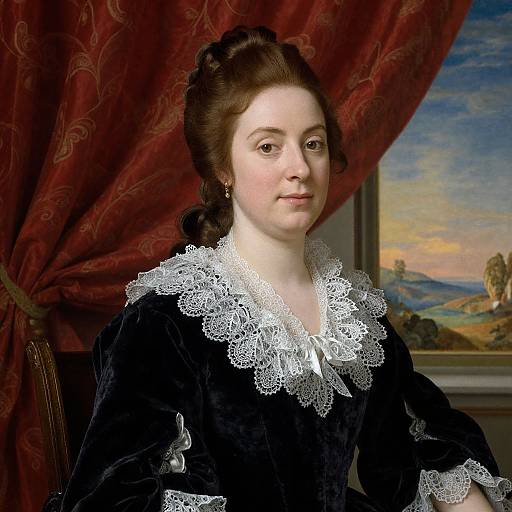 Portrait of Elisabeth Theresa in Velvet Dress