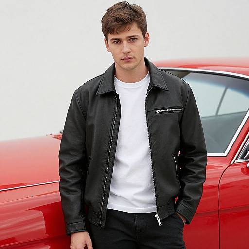 Young Man in Grease Boy Outfit