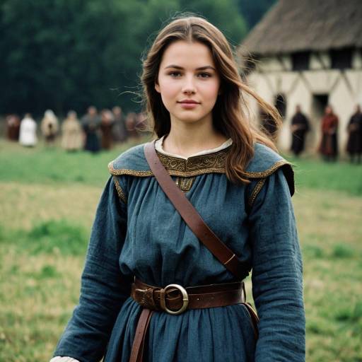 Realistic Medieval Peasant in Nature