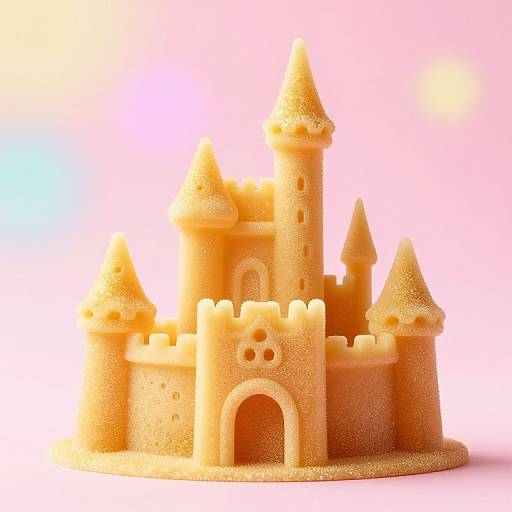 Whimsical Spun Sugar Castle Art