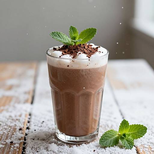Chillycoco Smoothie with Cocoa Nibs and Mint