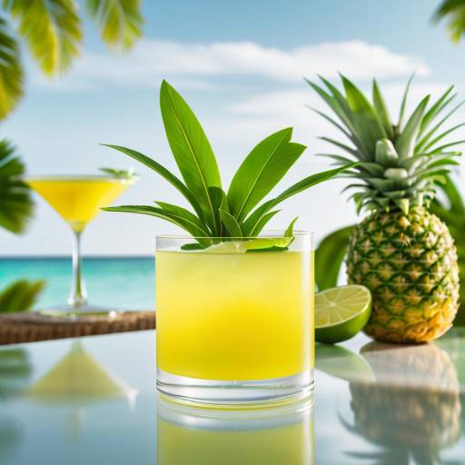 Tropical Pineapple Sage Margarita Delight