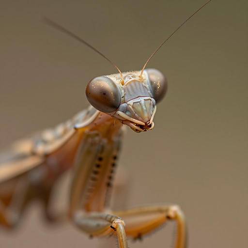 Ultra-Detailed Mantisfly Face Macro Photography