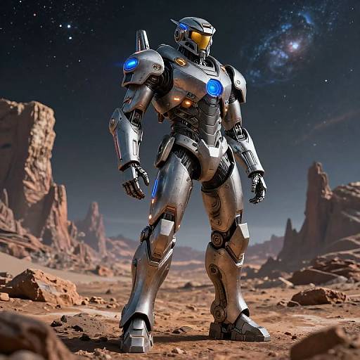 Advanced Sci-Fi Power Armor Suit