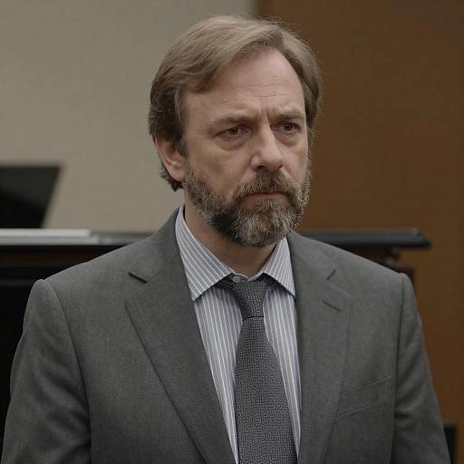 Serious Middle-Aged Man in Suit