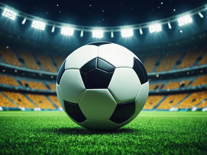 Colorful Cartoon Football Stadium Wallpaper