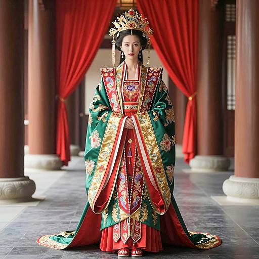 Photorealistic Portrait of Asian Royalty