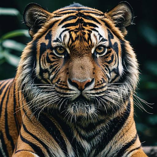 Close-Up of Sumatran Tiger Portrait