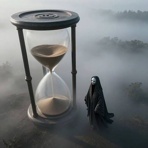 Surreal Hourglass Dreamscape Aerial