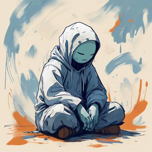 Melancholy Wojak: A Freestyle Artwork