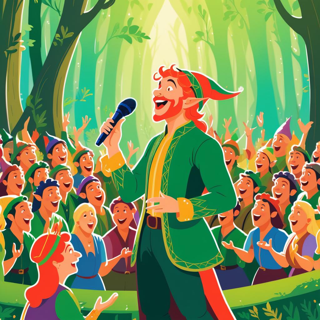 Witty Elf Stand-Up in Enchanted Forest