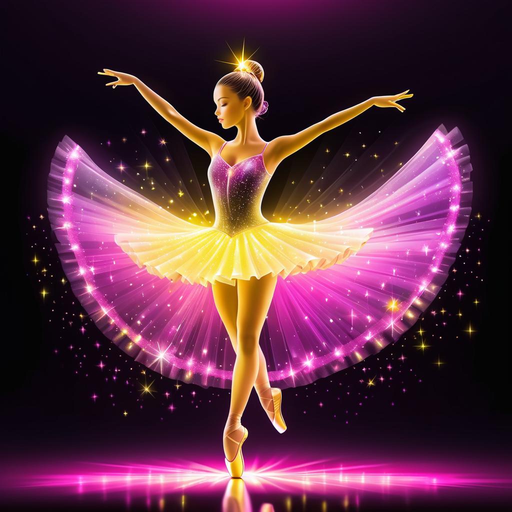 Crystal Ballerina in Dynamic Pose