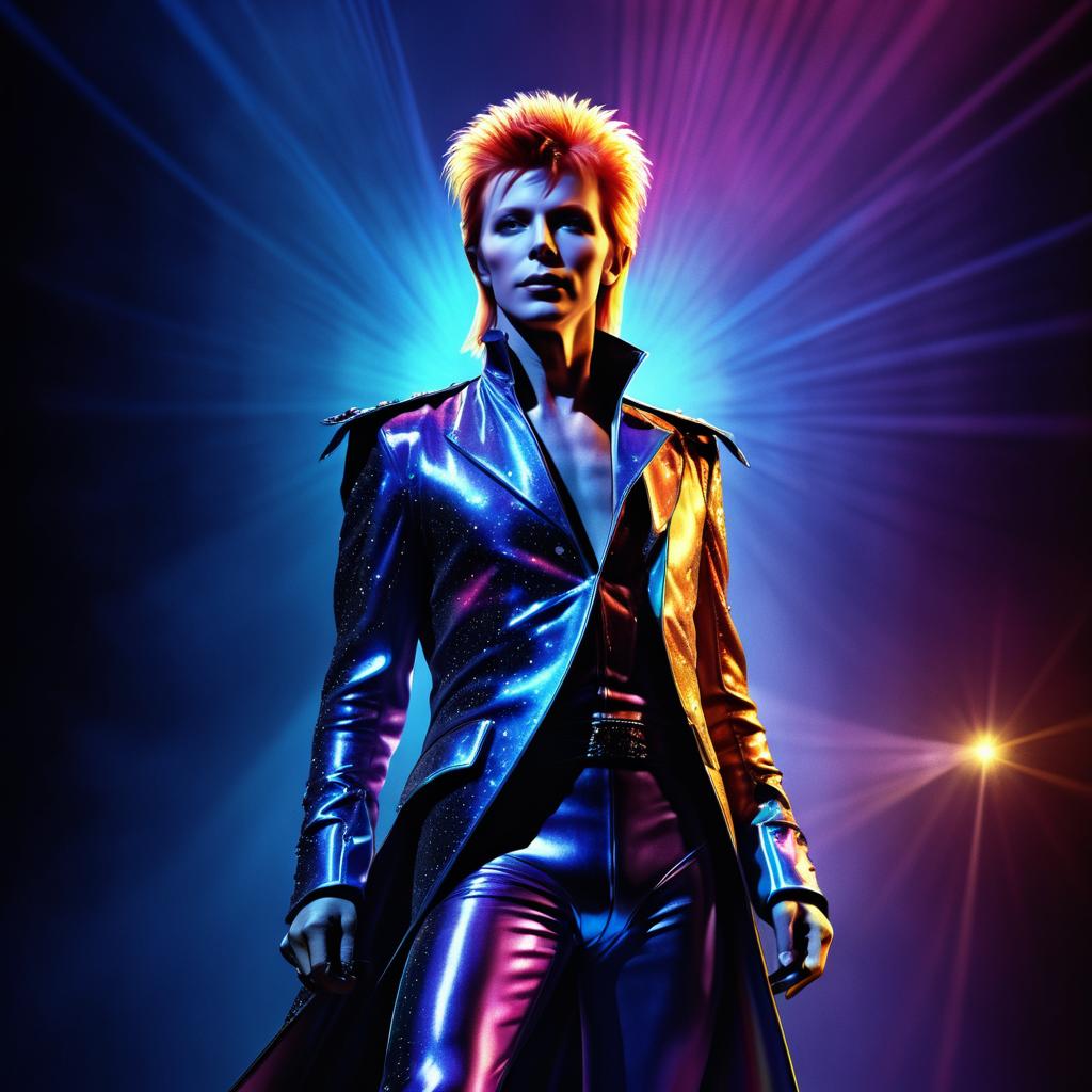 Dramatic David Bowie Ziggy Stardust Poster